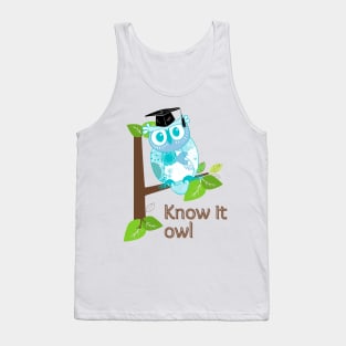 Blue owl Tank Top